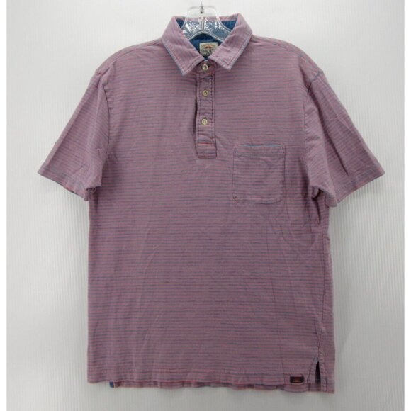 Faherty Polo Shirt Small Pullover Sunset Striped Organic Cotton Knit - Picture 1 of 11